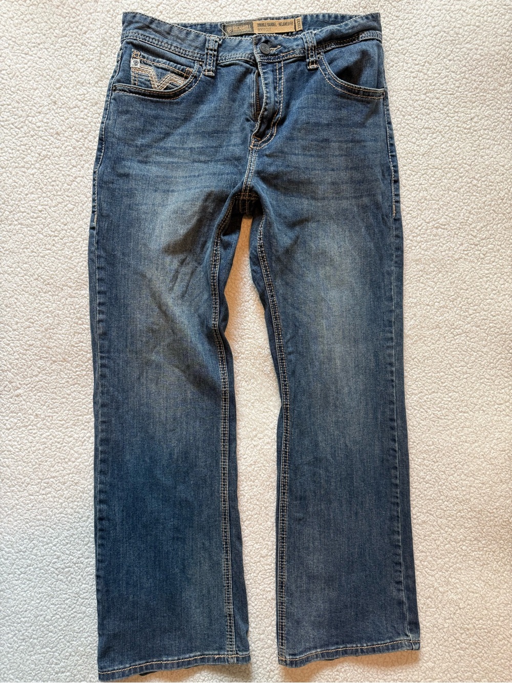Relaxed Bootcut Men's Blue Jeans